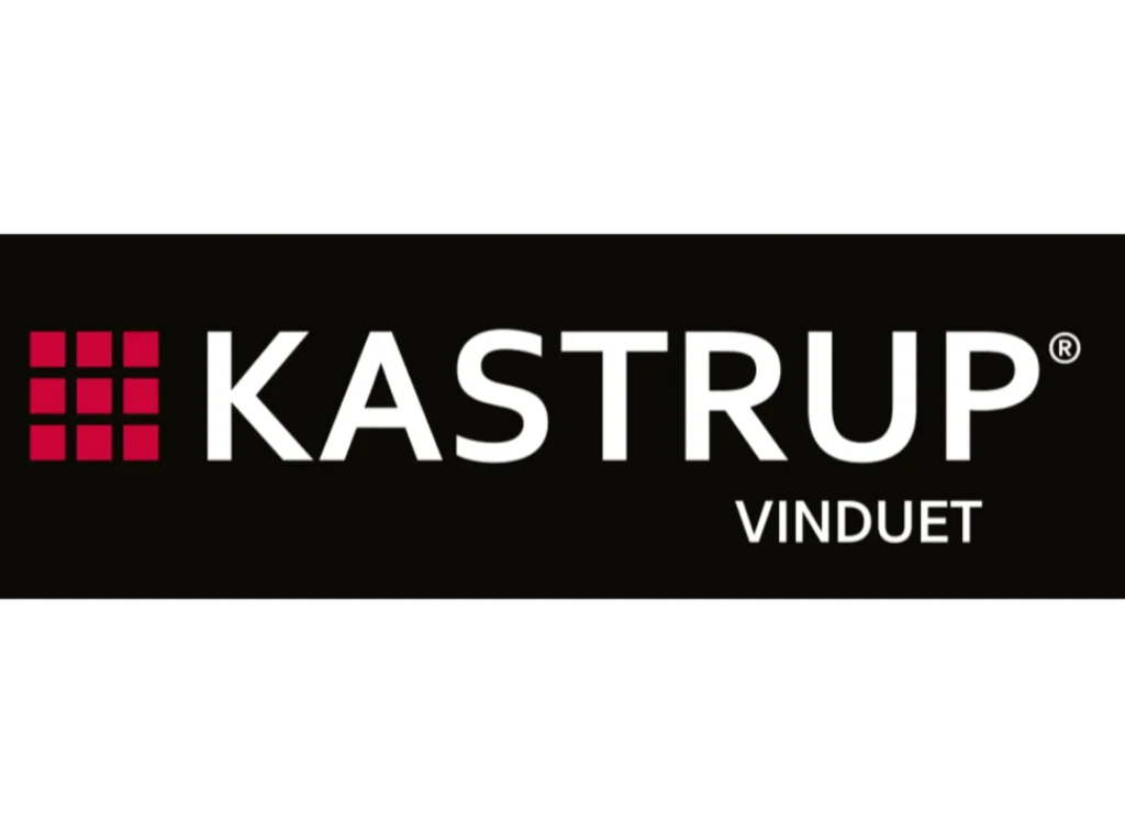 Kastrup Vinduet logo for Tømrermester Strandgaard, specialiseret i kvalitetsvinduer og tømrerarbej.